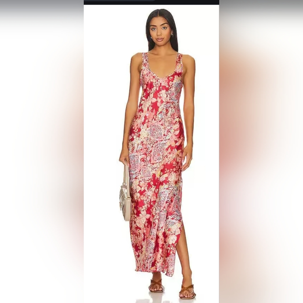 FREE PEOPLE INTIMATELY- Worth the Wait Slip Dress Apple Combo Size med NWT